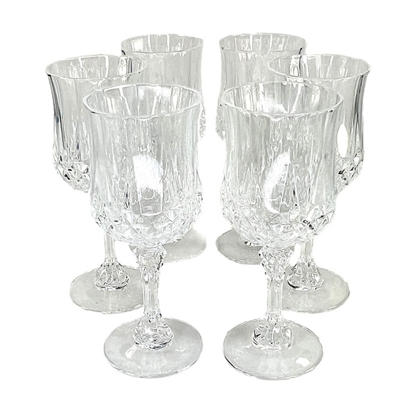 Cristal D'Arque - Longchamp Clear Crystal Wine Glasses - 6